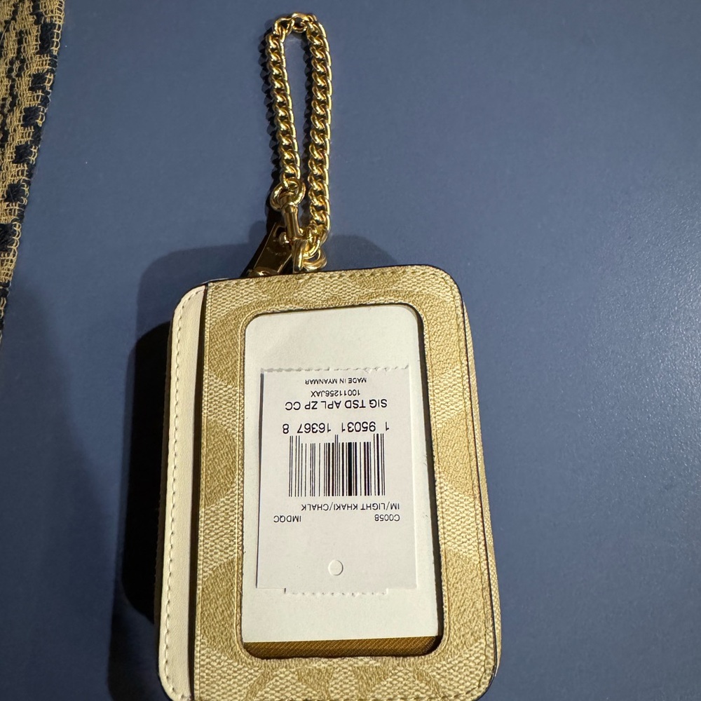 Coach zip card case wallet